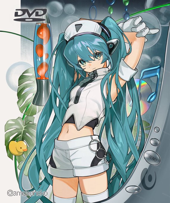 初音ミク「ラビットホール #初音ミク #バニーの日」|青木羅々のイラスト