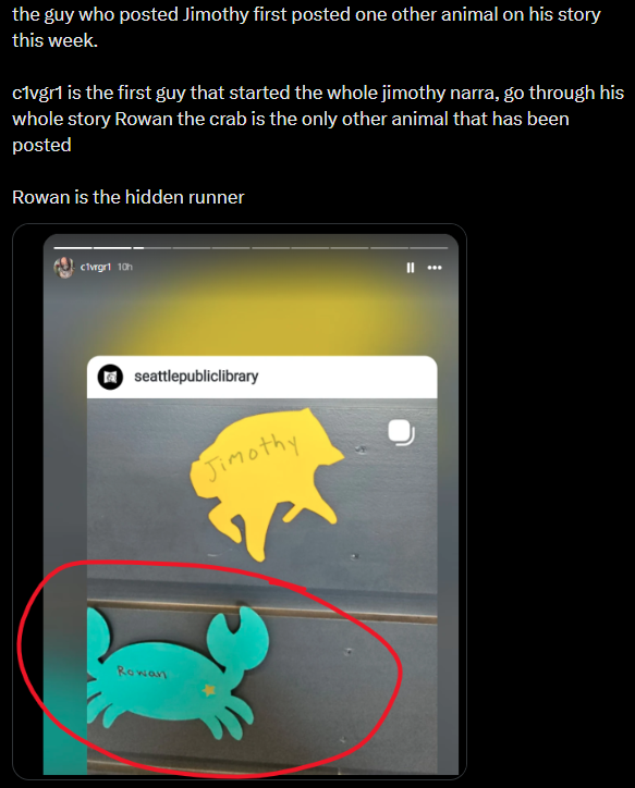 AIShieldSec's tweet photo. same dev who posted $jimothy Ge87EtsjwRQbHaqQmKRno69RFTwh9bfSsm99XNxTpump

now posted about Rowan The Crab 5uYRACZt6GtYyHiKPoXddP7ggTbWc7aCfvYX35PVpump $Rowan https://t.co/qraw2MfVfk