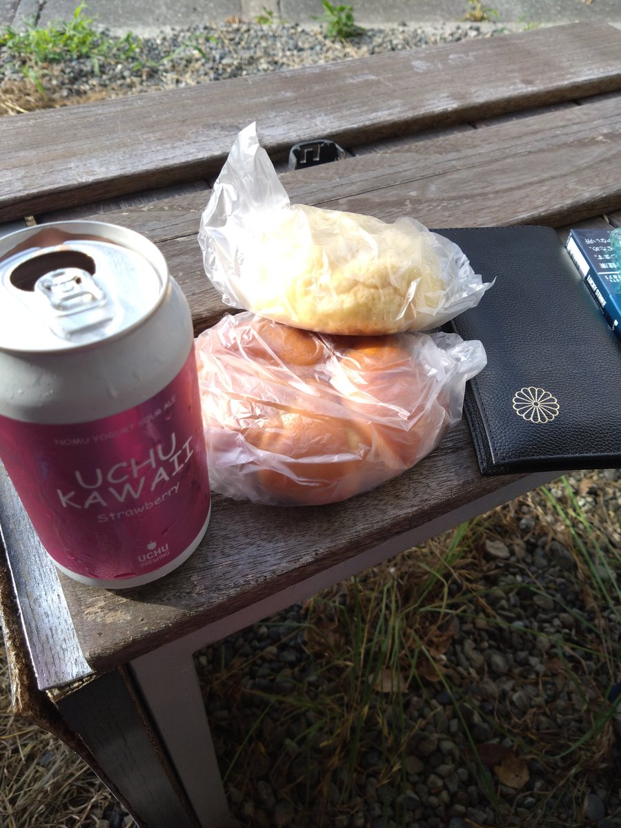 1342yen's tweet photo. 完全オフ🫠
外で飲みたくなったので
いつもの憩いの場へ

宇宙ビール(UCHU KAWAII strawberry)と
お初のパン屋の
メロンパンとクリームパンを

宇宙かわいい
めちゃうまーーーーーなんですけど!!!!
再販して下さいっ!!!!
定期的にストックしたいっ♥

それでは
素敵な夏休みを🥴

またね👋 https://t.co/gtDIPmHWxA