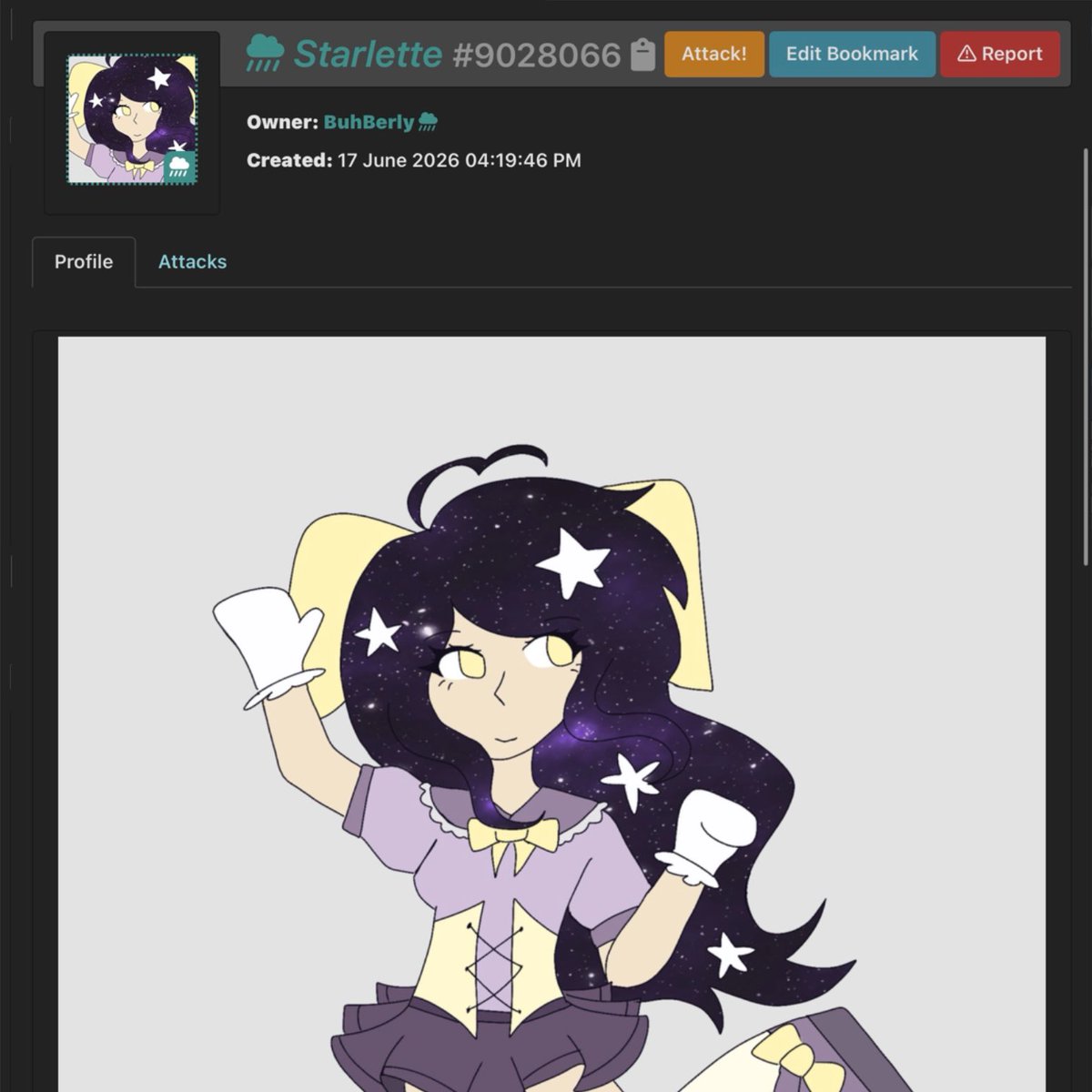 lemonellaaaa's tweet photo. starting in the bottom right, going clockwise; BuhBerly ‘s Starlette, NerdAlert5000 ‘s Zorp, Caedmon ‘s Argo of the Stars, Bootyyyshaker9000 ‘s Saturn, and ImperfectSpatula ‘s Starshine Witch

mass attack! this was really fun! https://t.co/CN7OyTvyGm
