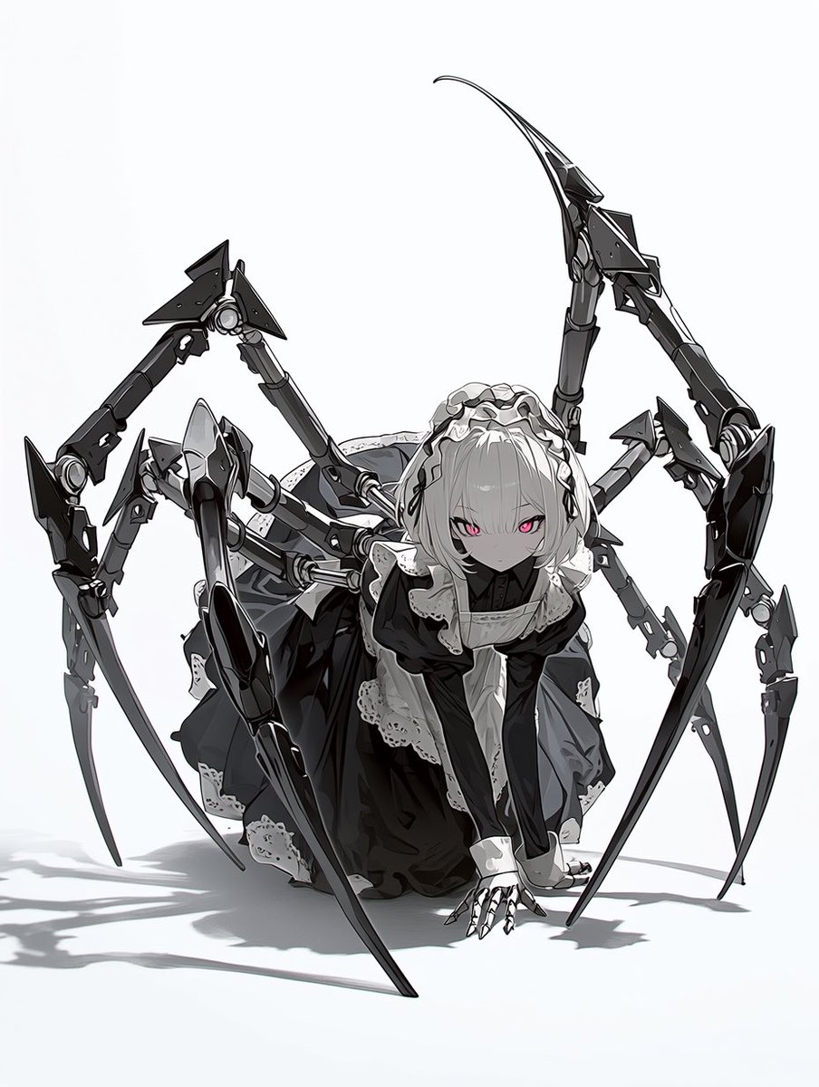 ganimedes_01's tweet photo. 【メカサイド　てんねん】
テーマ：メカメイド

参加させていただきます(ﾟ∀ﾟ)

蜘蛛型のメカメイドちゃん https://t.co/iBBfPW7HQb