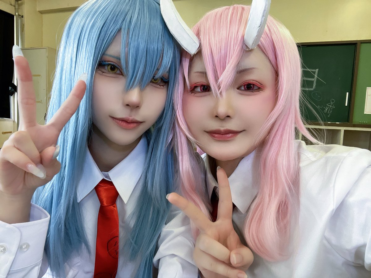 lemon__O2l3's tweet photo. リムル様と制服！ https://t.co/Ubac2g1b8B