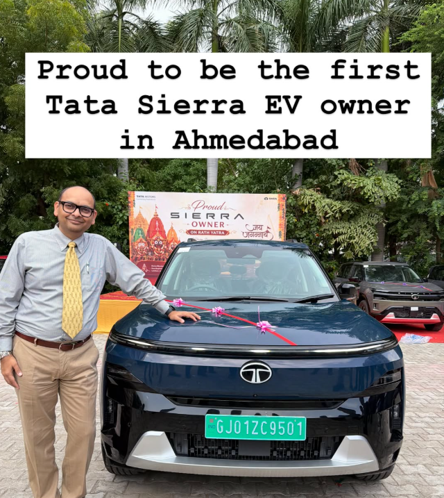 VahanWarta's tweet photo. ⚡ Tata Sierra.ev deliveries have begun.
#TataSierraEV #SierraEV #ElectricVehicles #TataMotors #EVIndia
Image Credit IG : Puneet_Tata & mgchoksi2014 https://t.co/gwM9DRwGyu