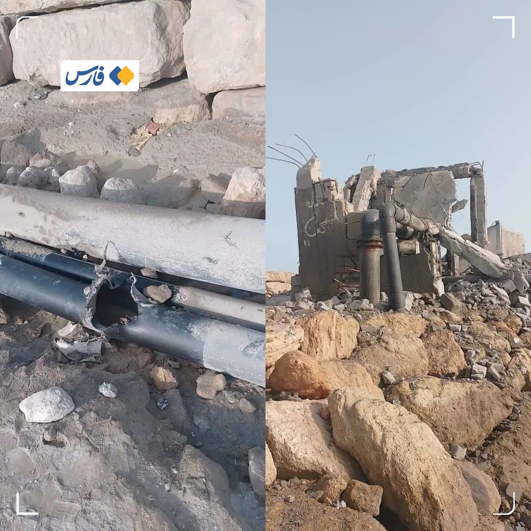 s_m_marandi's tweet photo. Hormozgan's Water Authority reported that drinking water for around 10,000 residents across 20 villages in Jask has been entirely cut off following last night's US military criminal attack on the Bonji desalination facility. https://t.co/aOEsjkm02v