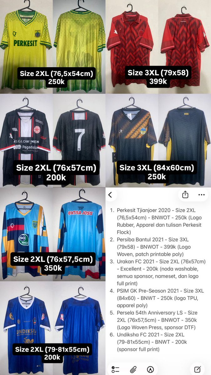 OrangBuaran's tweet photo. #Jersey4Sale Jersey lokalnya kakaaak

Semua detail bisa dicek di gambar yaaa. Kalo mau liat yang lain bisa ke https://t.co/4NICZ31dfW 😁

@jerseyforum @klambibola @jerseysneil @jerseyLigina @adipati_store @Pagarbetisfs @BaliFootballShp @jersey_ciamikk @TitipLawas https://t.co/twZ3kHejdL