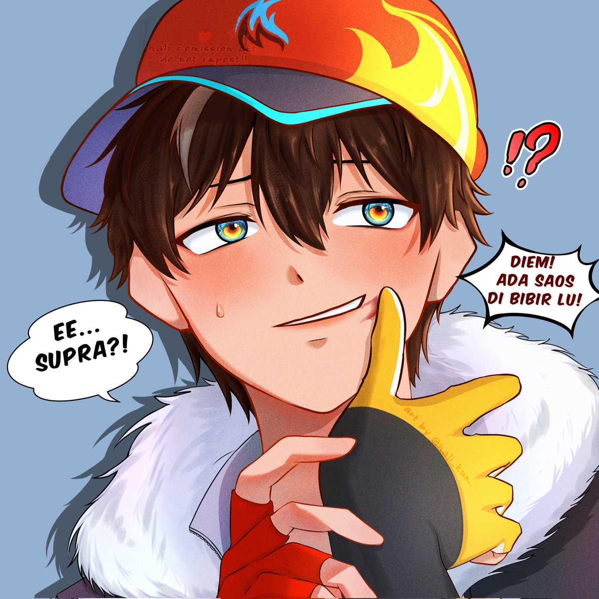 Uzumaki_youru's tweet photo. Salah paham ternyata, si anding malah pake ngeblus lagi 😭. 

#boboiboy #boboiboysupra #boboiboyfrostfire https://t.co/LOst2rHQkX
