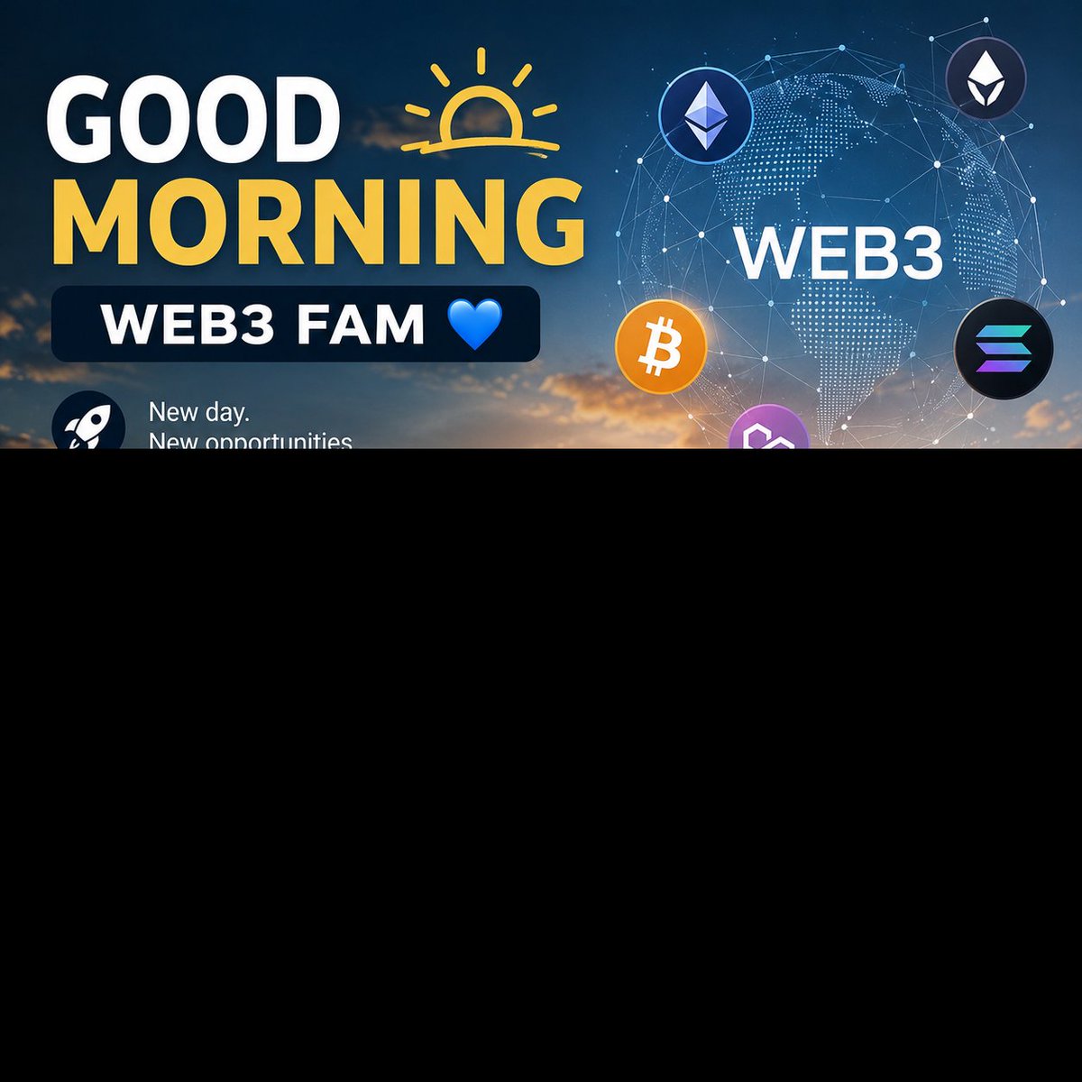tasi_ox's tweet photo. GM, Web3 Fam! 
 @Yusi0x @S_M_Danpullo @CreativityEngr
Every block mined, every line of code, every meaningful conversation, and every lesson learned brings us one step closer to the future we're building together.
Keep learning. Keep building. 
 Keep supporting each other. https://t.co/B9fM0mulqn
