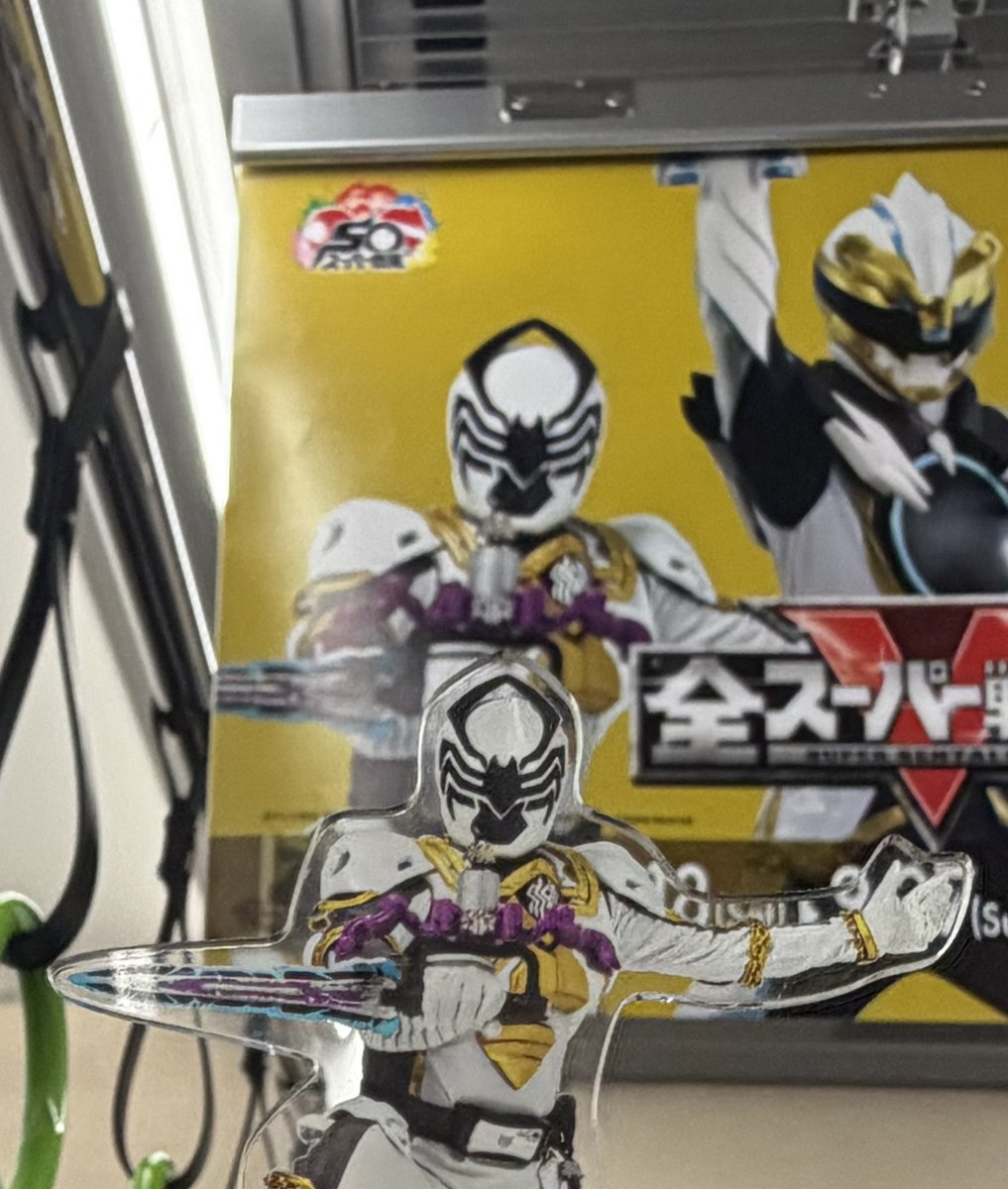 kikyo2013's tweet photo. 戦隊展楽しかった🤍🕷️
特別装飾列車乗れたし、ゲロウジームが追加されてて🫠🫶
開催中にもう１回行きます！ https://t.co/iyFYYxE8Cn