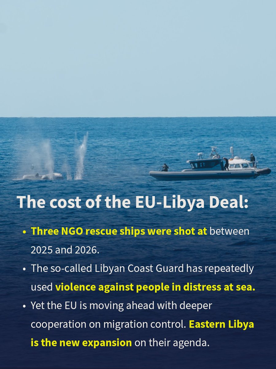 soshumanity_en's tweet photo. We, alongside 30 other human rights organisations, call on the EU to urgently end their shameful cooperation with Libyan authorities on migration control.
People on the move must endure terrible abuses by the same Libyan actors that the European governments are supporting.
1/2 https://t.co/DRhpzVkBpE