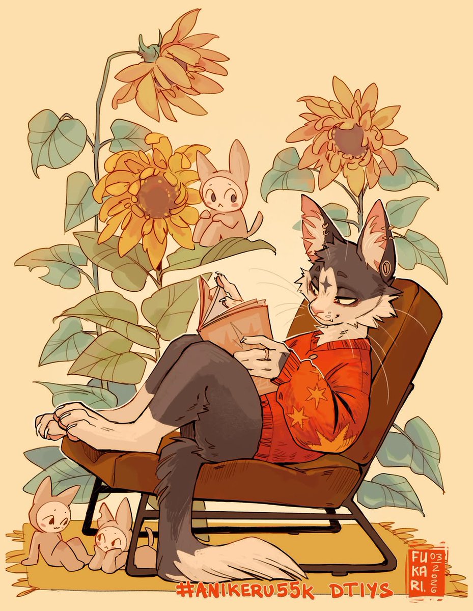 makabrotka181's tweet photo. When I saw  dtiys I knew I have to give it a shot 🌻🐱🌻 it’s such a lovely composition and these colors are so visually pleasing 🌻 https://t.co/QQmvZgyAzF