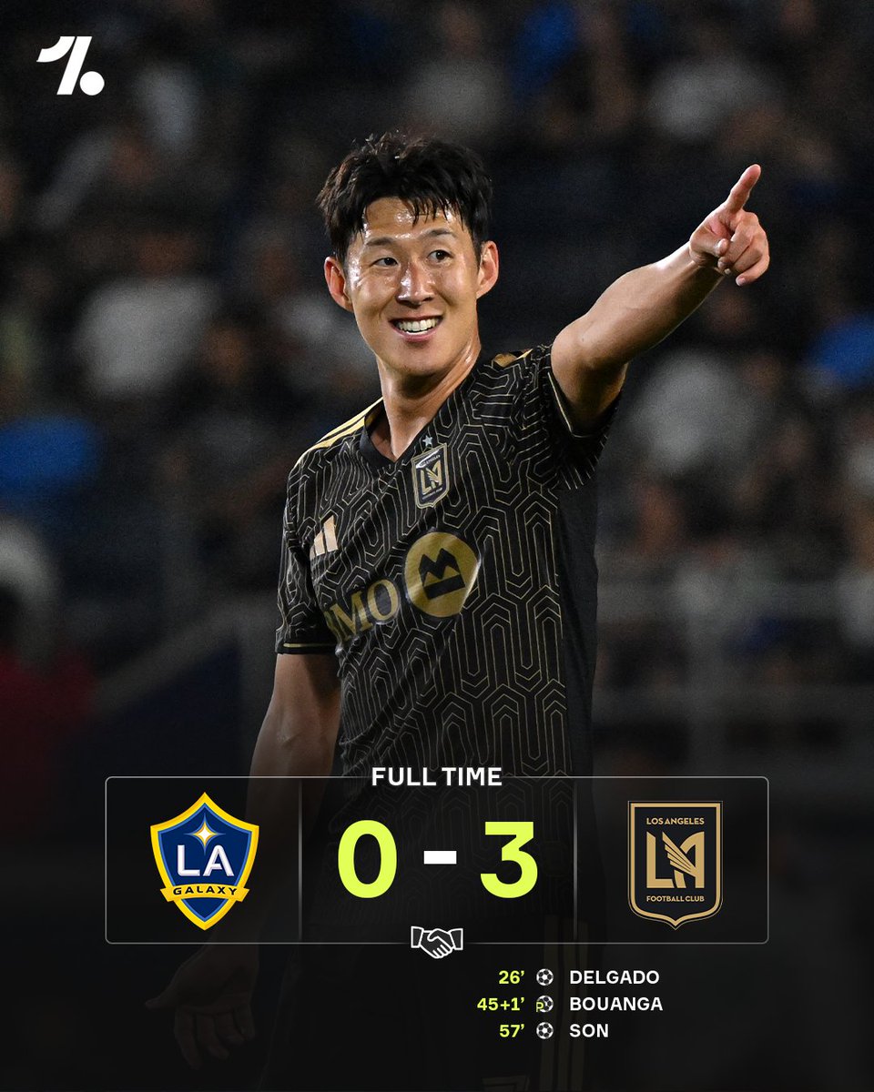 OneFootball's tweet photo. El Tráfico belongs to LAFC as they smash local rivals LA Galaxy in their first game back following the World Cup break 👀💫 https://t.co/G3i5xYzFHf