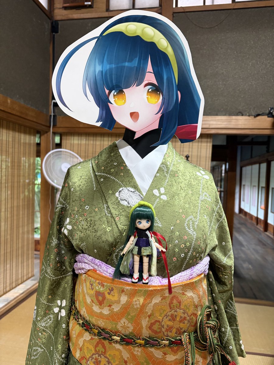 すずらんちかちゃん すのチル 服 和服 着物 東北家和装七変化に参加させていただきました！ずん子ちゃんをイメージ