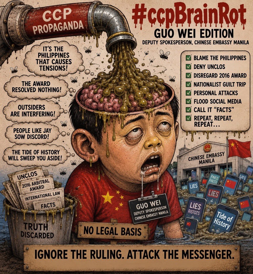 flixrhidalgo's tweet photo. @gmanews There’s no cure to #ccpBrainRot #RacistCCP https://t.co/rWaMH41bo1