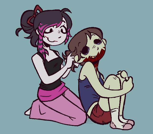 The_yoyo_man_'s tweet photo. i think they'd be cute friends 
#creepypasta #ninathekiller #carmenwinstead https://t.co/mOoVJhadyv