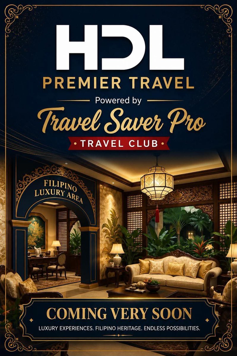 HDLPremiertravl's tweet photo. The wait is almost over... 🌍✨ New destinations, exclusive experiences, and unforgettable memories are just around the corner.

🛎️ Coming Soon with HDL Premier Travel.

#HDLTravel #TravelSaverPro #ExploreMore https://t.co/CvO91nPbVT
