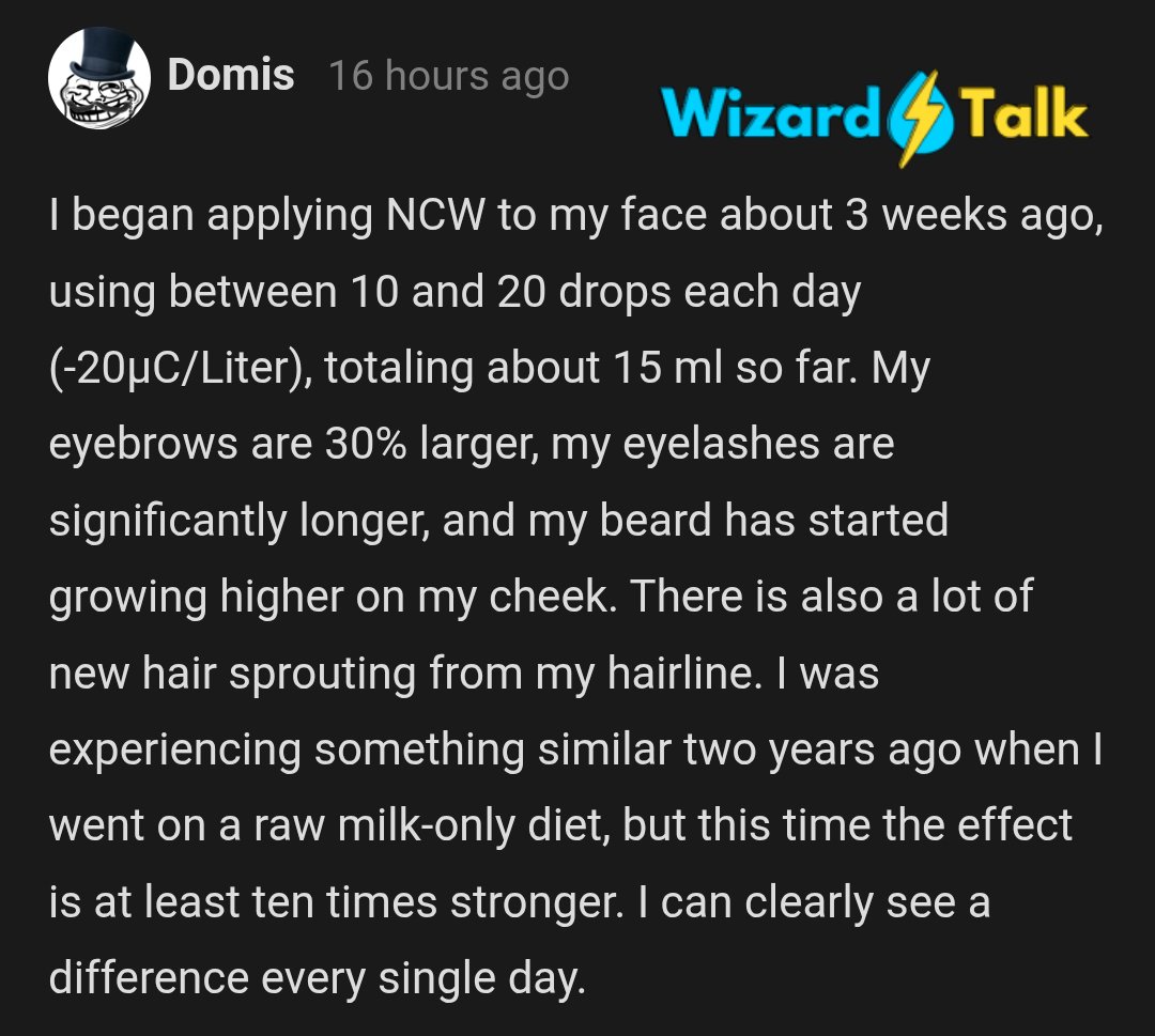 NgoloTesla's tweet photo. The really crazy part here is that he's still got 98% left in the bottle, and only a small part of the 2% he used went to hair growth, most of the charge will be used to rejuvinate (de-age) cells and neutralize toxins.. https://t.co/VgP127ckJE
