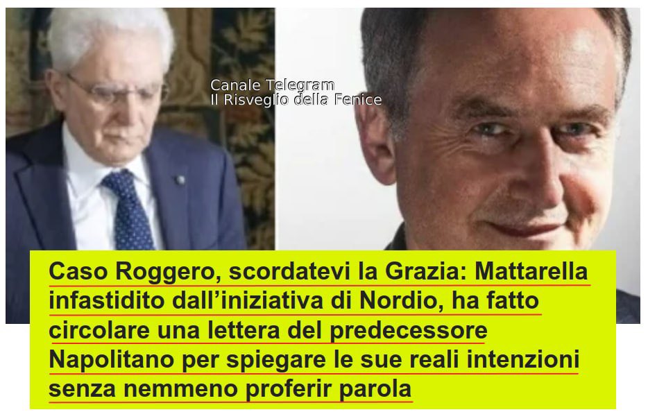 dessere88fenice's tweet photo. NESSUNA GRAZIA PER ROGGERO
L'indegno inquilino ha già fatto trapelare che non intende concedere nessuna grazia a Roggero, d'altronde le grazie si elargiscono a pompinare e scafisti condannati a 30 anni per strage mica alle persone perbene...😎😎

https://t.co/L0eFO6gjM6 https://t.co/7RWZCDunlw