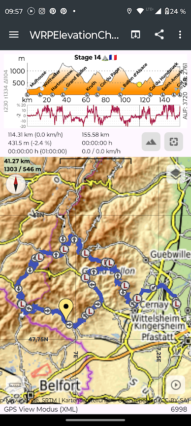 WRPSoft's tweet photo. Today features a mountainous stage with significant elevation gain through the beautiful #Vosges mountains. Here is the #GPS track in #TCX format; key waypoints are saved as lap markers—ideal for following the route on the go. https://t.co/ah9JkXwBv3
#tdf2026 #Stage14 #GPSTrack https://t.co/7qqNhMDeZY