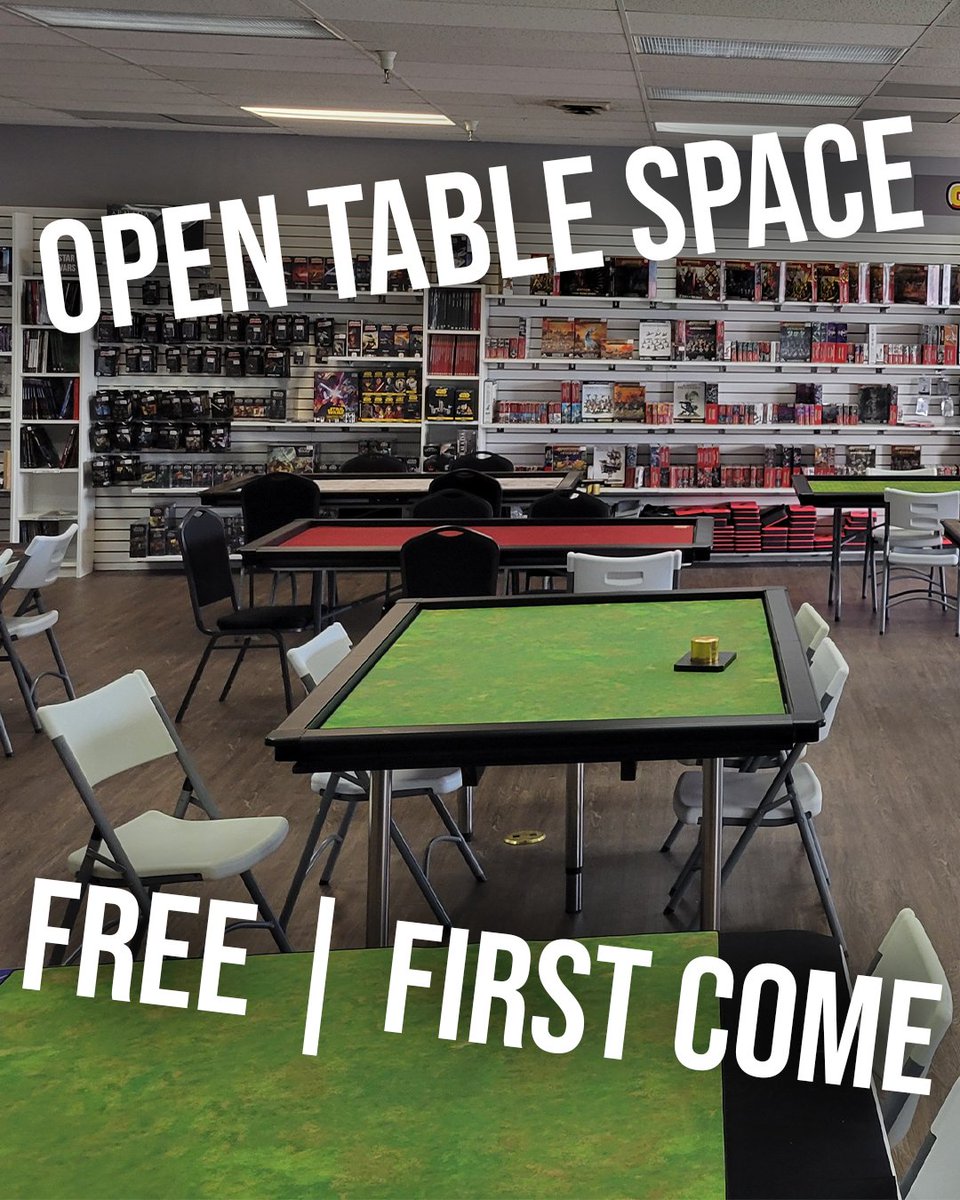 MiniMartTalk's tweet photo. Our Table Space is Free to Use* so bring your favorite games and some friends!
*Tables may be reserved for events. First come, first served.
Learn More about our Retail Stores: https://t.co/wUJnBBgZ9C
#GameStore #LocalGameStore #StLouis #FriendlyLocalGameStore #FLGS #LGS #STL https://t.co/lZfcdDEn5W