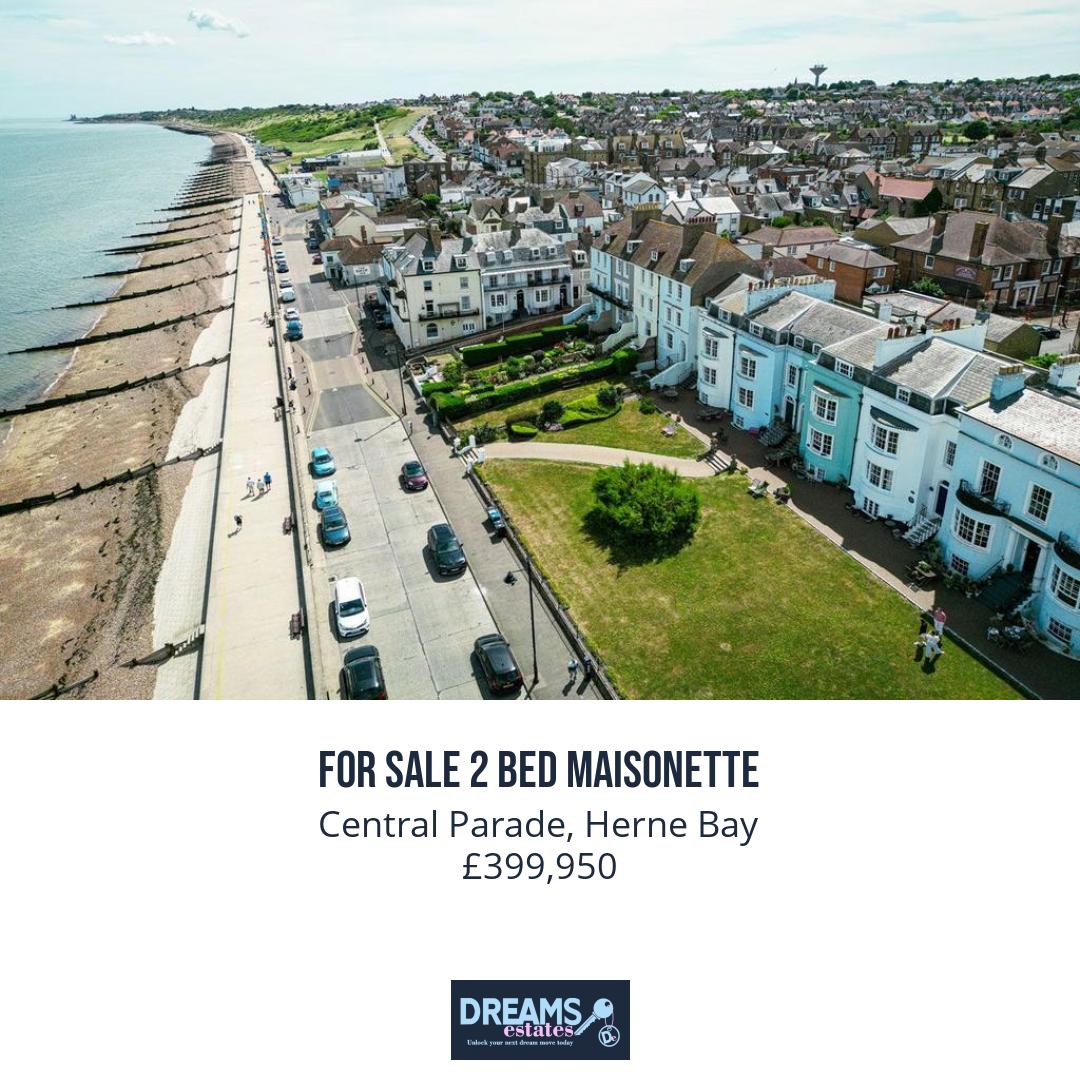 dreams_estates's tweet photo. Central Parade, Herne Bay 

🛏 2 bed 

🛋 1 reception 

🚿 1 bath 

For Sale 2 Bed Maisonette £399,950 

📲 Get in touch with our team today!. 
📞01227 467650 
📧 info@dreamsestateagency.co.uk https://t.co/whwWROz48C