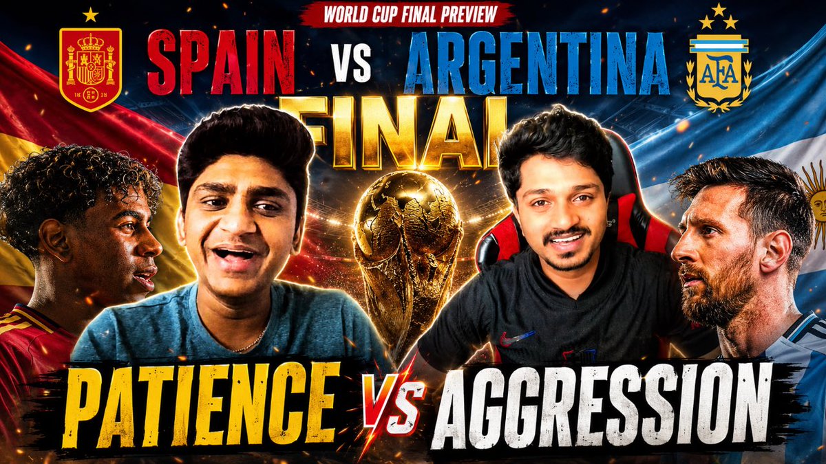 FootballPechu's tweet photo. The preview for the fifa World Cup final between Spain and Argentina is out now. Both coaches are tactically very flexible, watch now to see what can be expected.

https://t.co/DheTaXgnCc

Please like, and RT. Consider subscribing if you like the content. https://t.co/Z9CXr176Iv