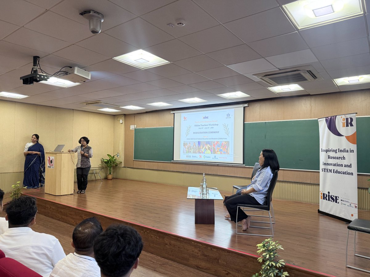 iRISEforIndia's tweet photo. From 6 districts of Sikkim to @IISERPune- our learning journey continues! 
33 ICs from Sikkim are @IISERPune this week, building on the success of district-level cascade workshops,  Exploring new ideas, and ready to inspire more classrooms. with #SCERTSikkim https://t.co/BcRouK6jVm