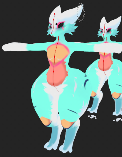 Jonkneetech's tweet photo. cooking something up #texturing #vrchatfurry https://t.co/UprhjZAVwF