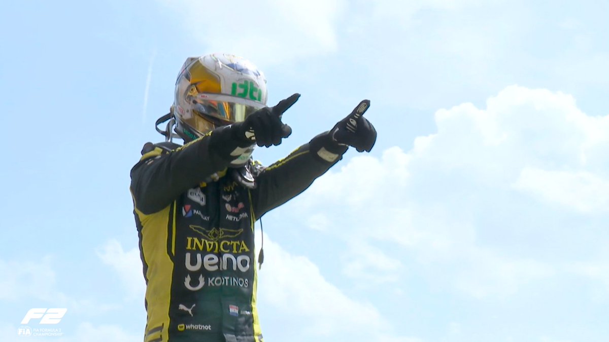 Formula2's tweet photo. For the first time since the Melbourne Sprint, @JoshuaDuerksen1 is an F2 race winner 🥇🥳

And this is what it means 🥹

#F2 #BelgianGP https://t.co/Wm6gQiFk2i