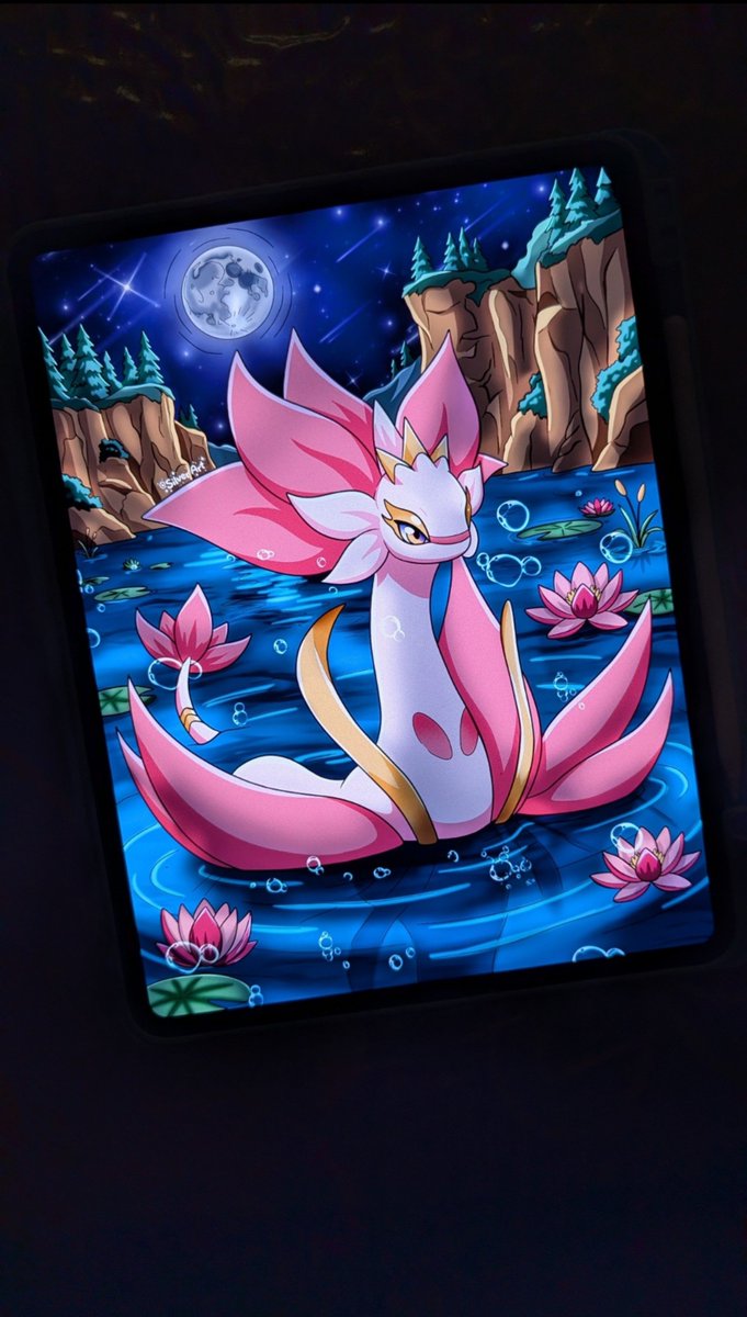 Lauragri05's tweet photo. Under the moonlight ✨🪷
I loved drawing Ophydia in its natural habitat. What do you think @Palworld_EN ?
(Tap the second image for the full digital version! 🎨)
#Palworld #PalworldArt #Ophydia #Fanart https://t.co/wLQJG5brWt