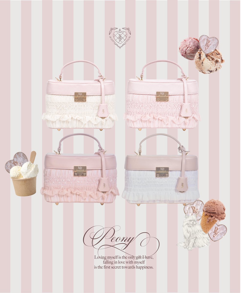 Peony_jp_info's tweet photo. ご意見が多かったWHIPPED CHIFFON VANITYのカラバリを作ってみました🩰🍈
この中にみなさんの欲しいカラーはありますか？🍨🤍⸝꙳ https://t.co/ntSCpPD0l4