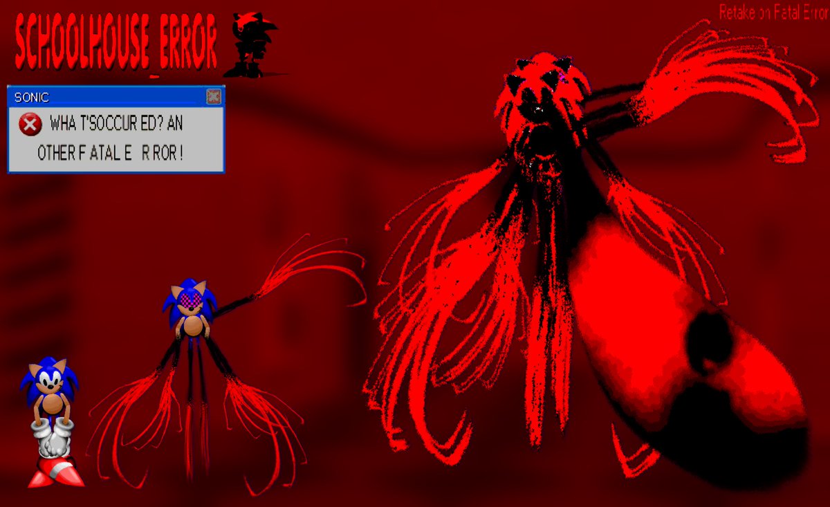 ghohhboy's tweet photo. SCH00LHOUSE_ERROR (my own fatal error retake) #fatalerrorsweep #fatalerror #sonicexe #sonicsschoolhouse #exe #fatalerrorsonic #thefatalfiles #retake https://t.co/2QOHDBunEQ