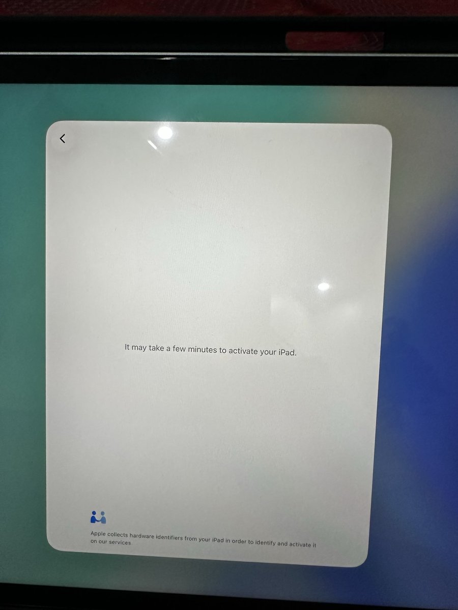 Naveennath's tweet photo. @tim_cook  My iPad Pro 11-inch got stuck on “It may take a few minutes to activate your iPad” after updating iPadOS and won’t activate anymore. Apple Service Center couldn’t provide a clear solution. Updating shouldn’t make a device unusable. Please help. @AppleSupport @apple https://t.co/tuAlghWUTL