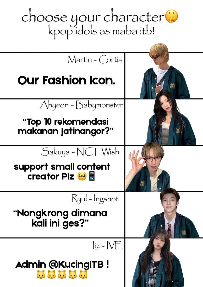 oskmitb's tweet photo. ✨ BingoOooo~ ! Tag yourself and choose who’s your TWINSIES at #oskmitb, Arkanians😆 https://t.co/x1Nc2mt96P