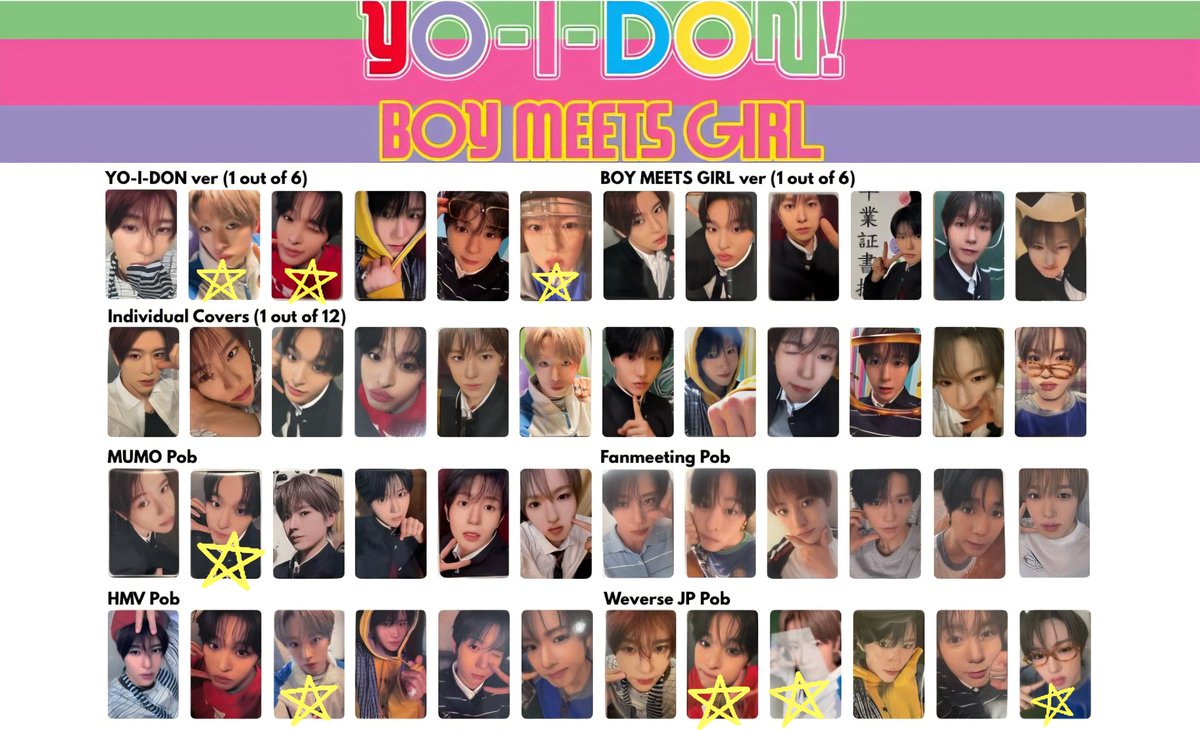 pyojo111's tweet photo. NCT WISH nct wish うぃし
YO-I-DON! BOY MEETS GIRL
トレカ交換

譲.リク ユウシ リョウ シオン ジェヒ

求.3枚目🌟weverse最優先(;o;)
4枚目🌟日本ペンミ ラントレのリク サクヤ
6000円特典のユウシ
(韓国ペンミや過去トレカのユウシも求めています)

郵送希望
お気軽にお問い合わせください🙇‍♀️ https://t.co/IRBqNQufra
