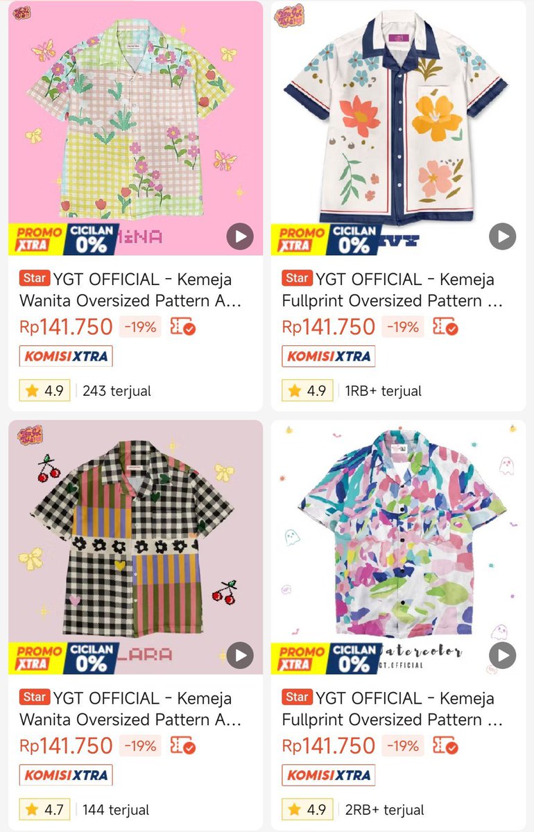 stayinhoran's tweet photo. HAHHH MASA SIH PATTERN SHIRT LUCU LUCU GINI MURAH SEMUA⁉️😭😭😭

Ini semuanya ada versi lengan panjangnya ya. Buruan kepoin soalnya banyak banget koleksinya, ada motif disney princess jugaa 😋🫰🏻 https://t.co/TtjOK7Uz0X