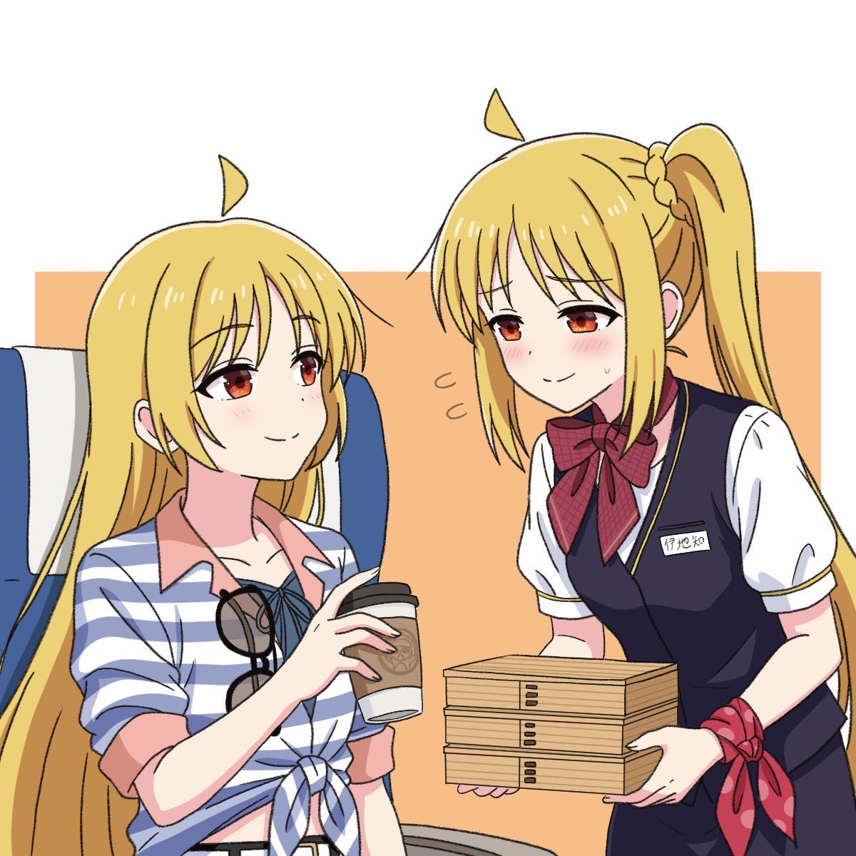 wisteriafragran's tweet photo. 「虹夏、スマイルちょうだい」
「もぅ、お姉ちゃん恥ずかしいってば…」 https://t.co/GMXHl06eiE