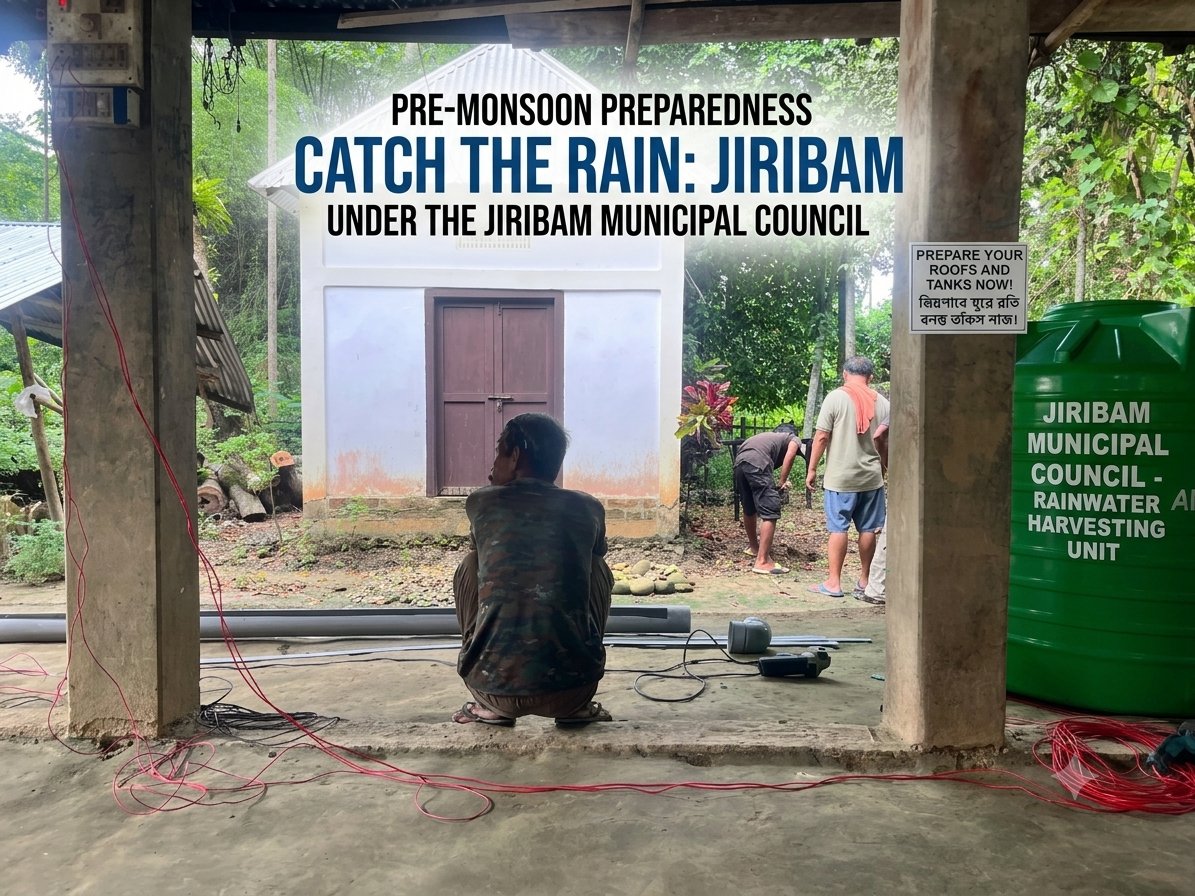 JiribamM's tweet photo. ULB CODE: 801493
CATCH THE RAIN: Water is Life, Save Water. Installation of Rain Water Harvesting Unit Cum Ground water recharge System 
#SwachhBharat https://t.co/XparEtqFme