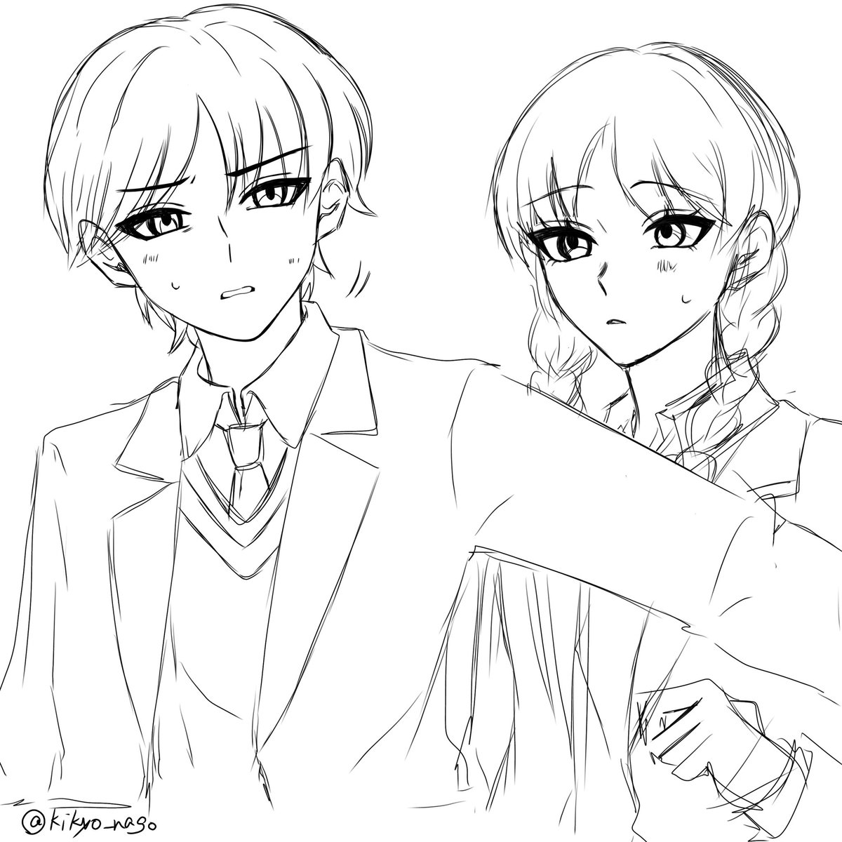 kikyo_nago's tweet photo. トウナツらくがき https://t.co/RQiwrYvnmE