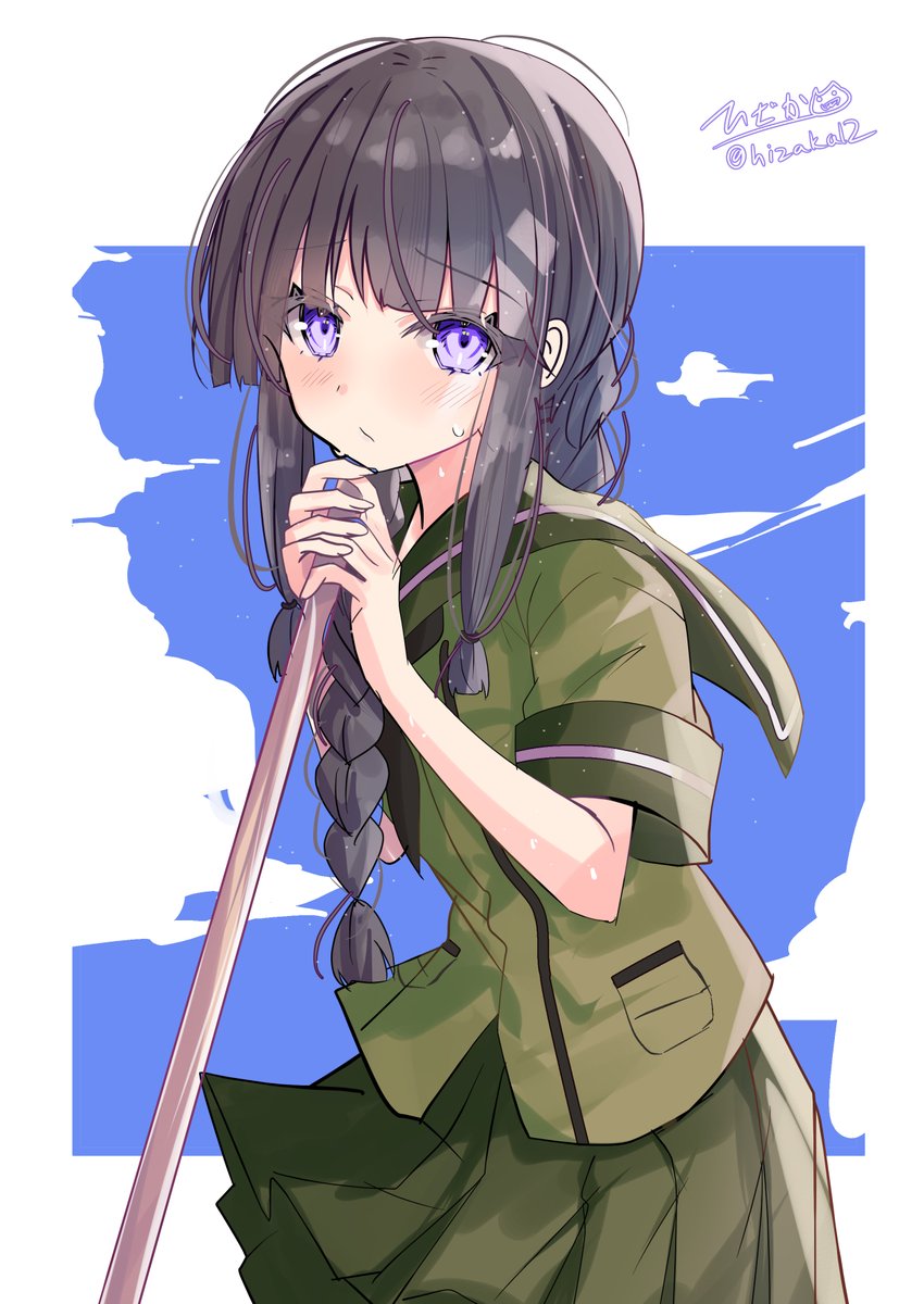 hizaka12's tweet photo. 「あっつ～…」北上様

コミケの原稿もだいたい終わったので通常通りに戻れそう
#艦これ版深夜の真剣お絵描き60分一本勝負
#艦これ版真剣お絵描き60分一本勝負_20260703 https://t.co/n844FdGWkc