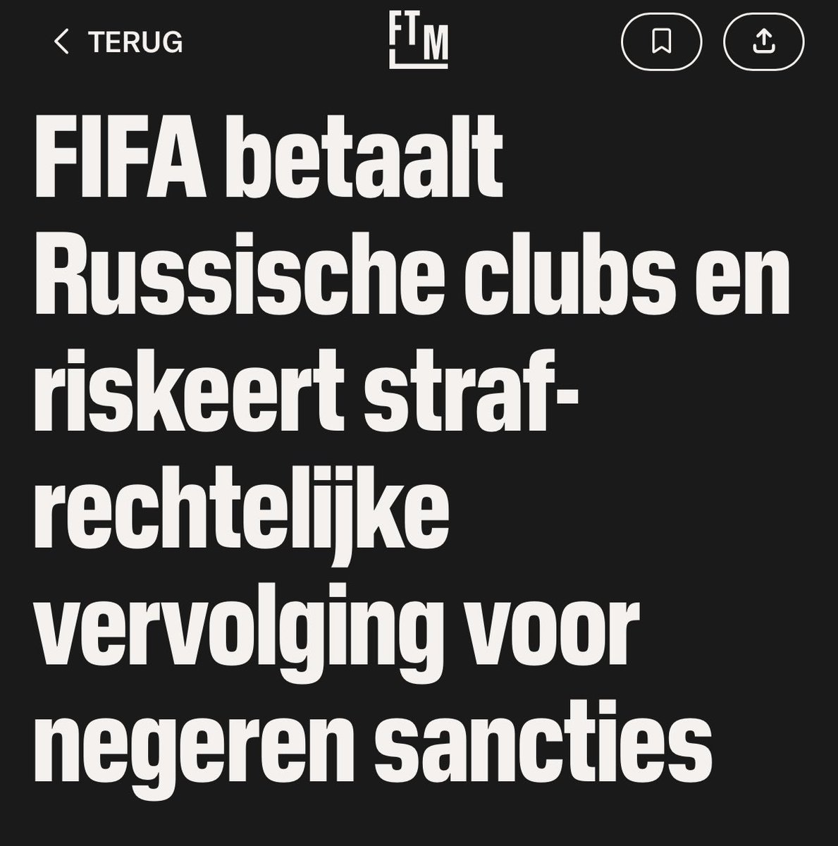 elevchenko's tweet photo. Goed onderzoekswerk van @FTM_nl Journalistiek die feiten boven tafel brengt en bijdraagt aan transparantie. Shame on you @FIFAcom 
https://t.co/Fi6YiqBGjl https://t.co/uRbqKx00oN