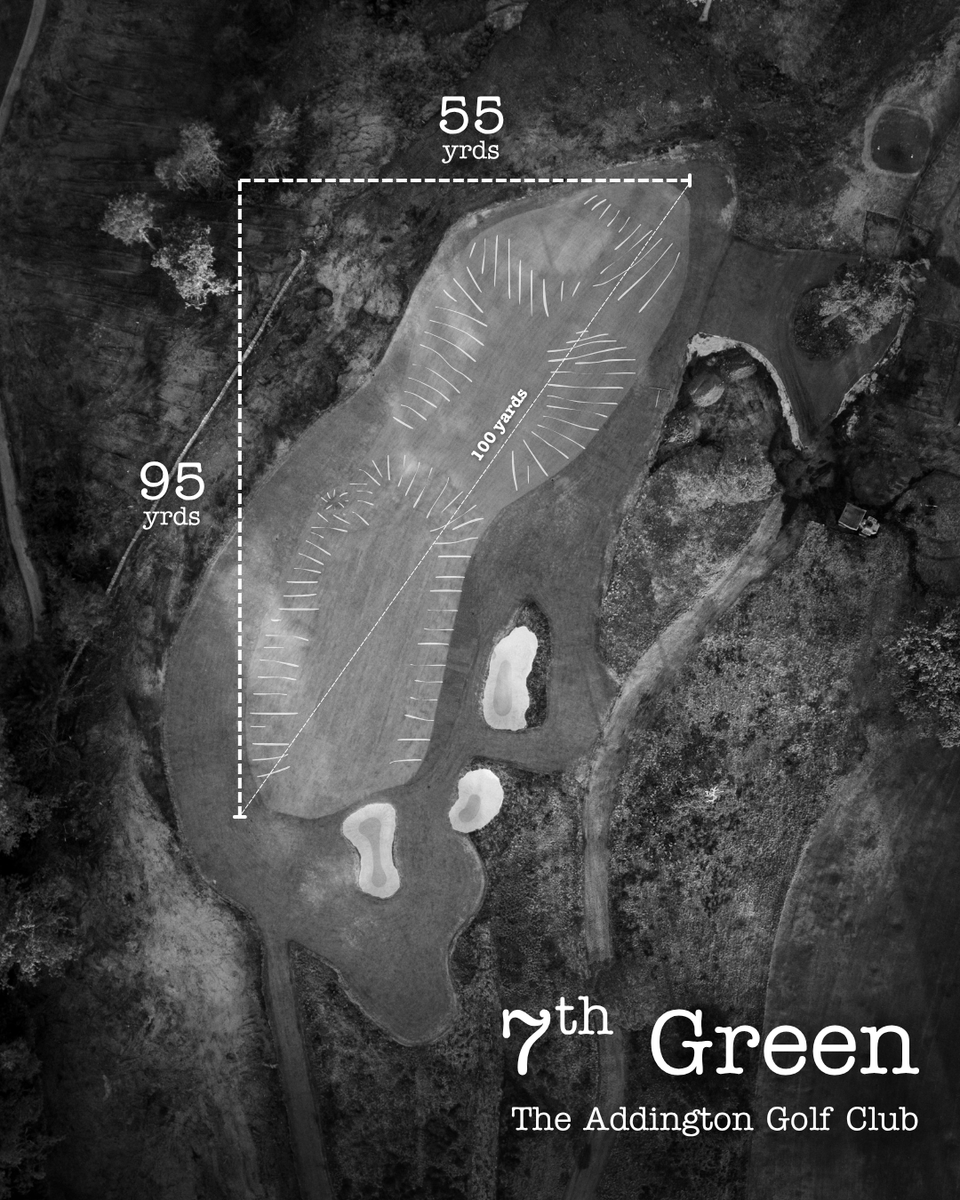TheAddingtonGC's tweet photo. The scale of the restored 7th green has to be seen to be believed.

But one thing's for sure: it's so much fun to play. https://t.co/xQzRx2YlfS