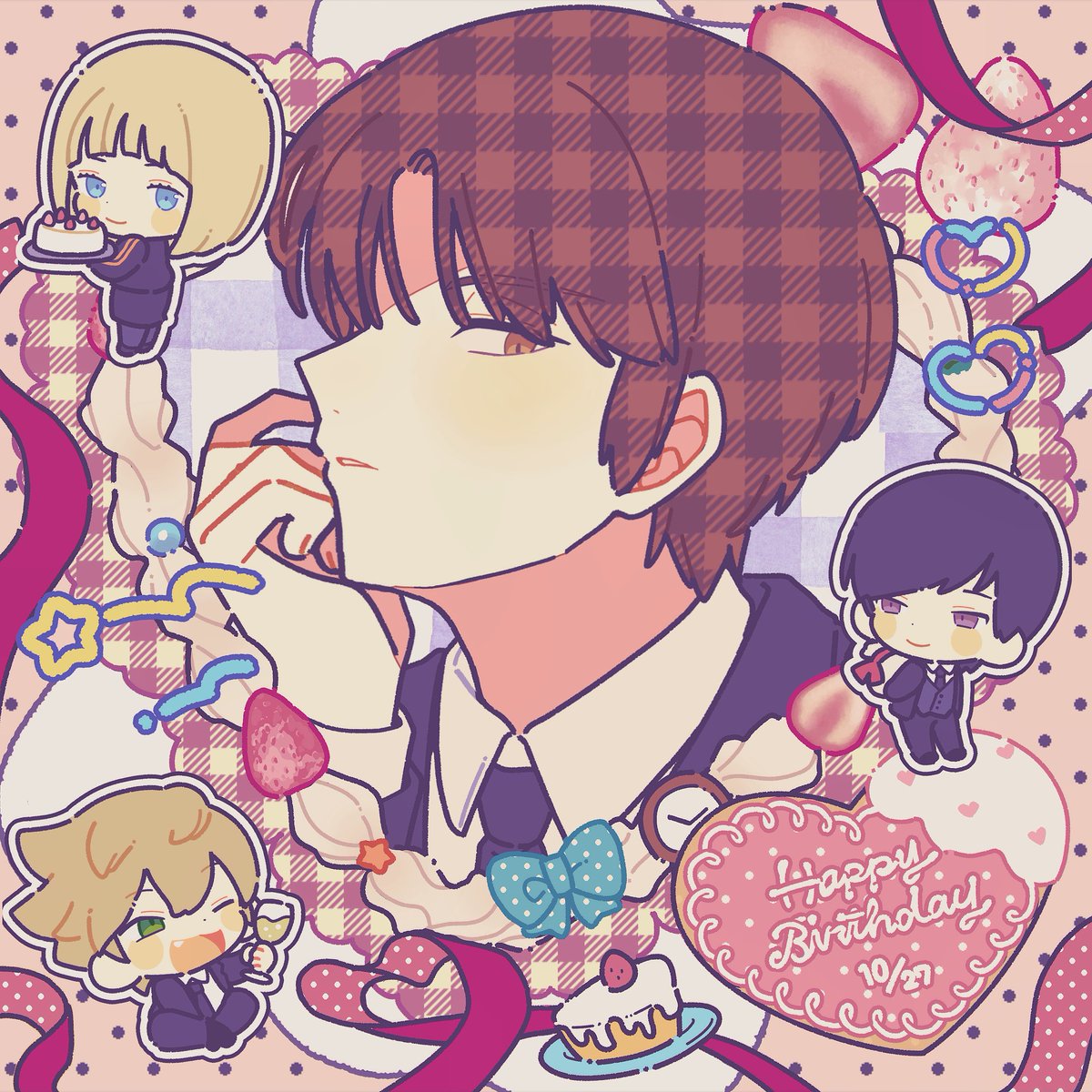 oreno_mgst's tweet photo. いままでの誕生日絵一応シリーズにしてるんだよね〜
ある程度増えたら本にしよかな https://t.co/fksgEfr95q