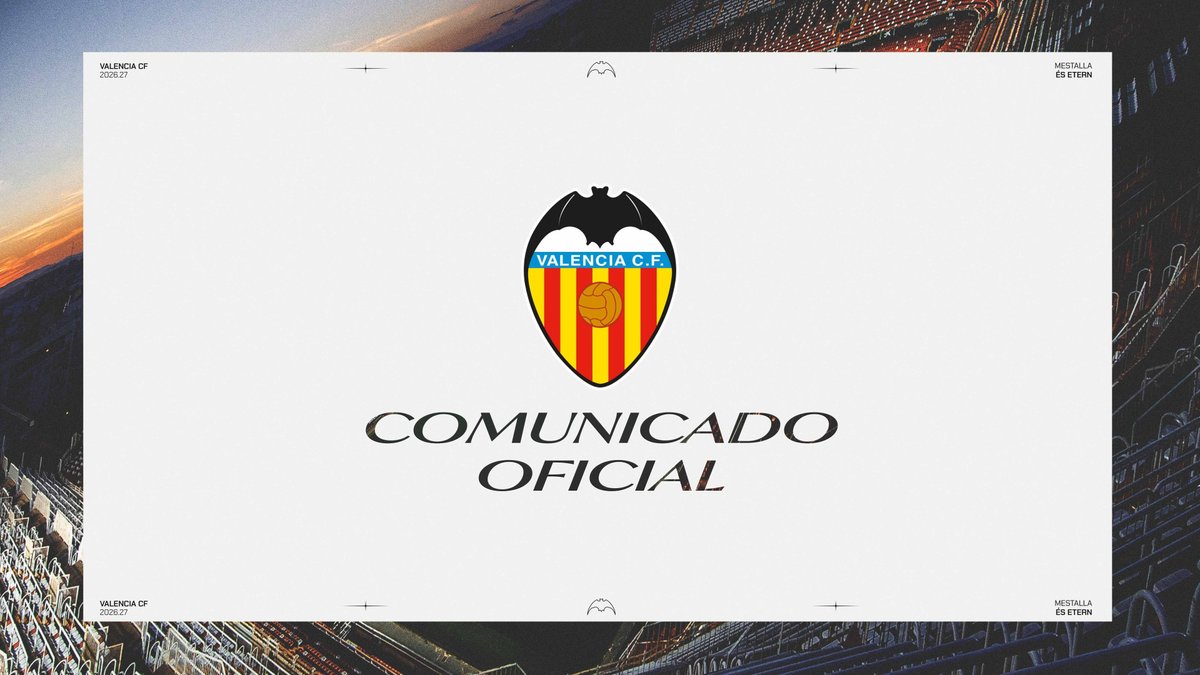 valenciacf's tweet photo. COMUNICADO OFICIAL | CENK ÖZKACAR