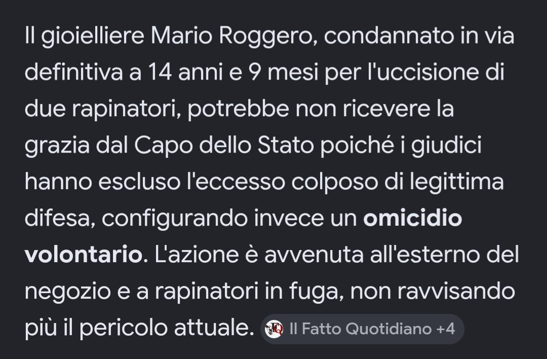 RegionFriuliEts's tweet photo. « Se è corso dietro ai ladri per ucciderli (come sembra) senza chiamare le forze dell'ordine è un abuso, è agire d'istinto,  è eccesso. In questo quadro, come può il #presidentedellarepubblica concedere la #grazia a #Roggero? »
Rassegna stampa-commenti https://t.co/q2ysqA855Z