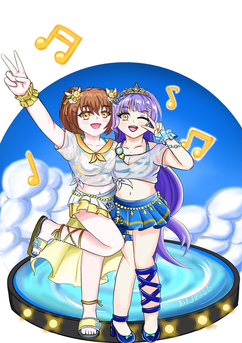 oeki_kame's tweet photo. ダセット&amp;チカゲちゃん

#コトダマン
#コトダマンイラスト https://t.co/NDSaHc9m86