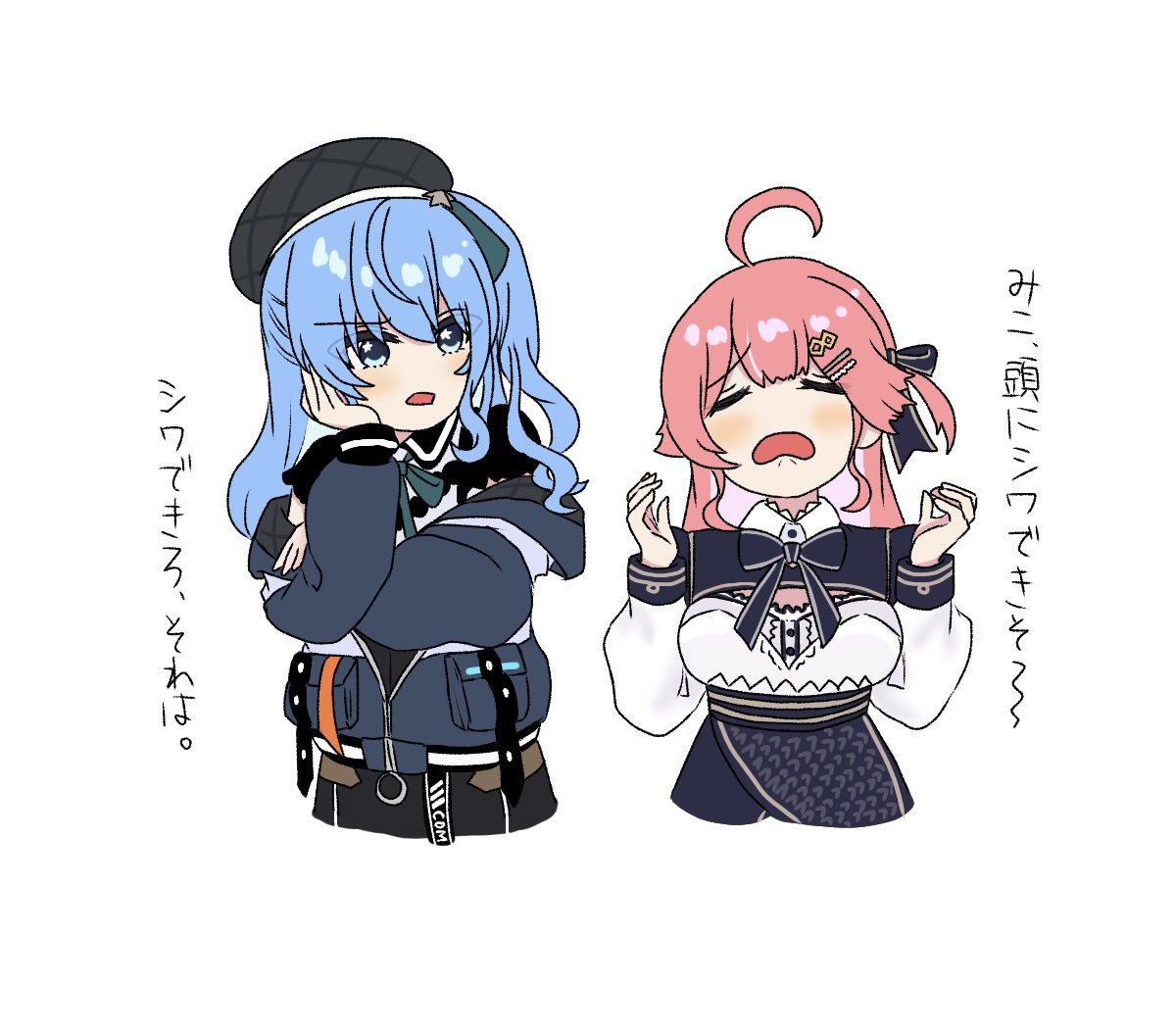 hatopopopocyun's tweet photo. 全試合観戦で頭のしわ増えるときいて思い出した絵(再)
(これいつの配信だったっけ)(よく考えたら頭っていうか脳かも)(1年くらい前と同じこと言っててかわいい) https://t.co/EMbGCLLHt5