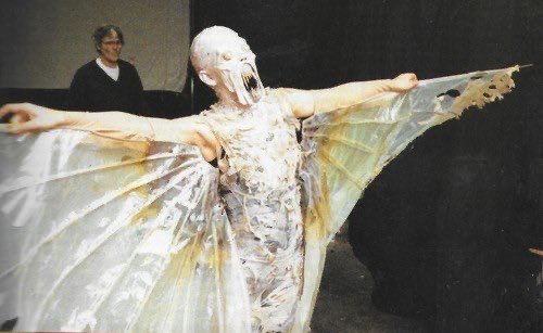 thejunebugfreak's tweet photo. Kate Bush as the sound monster in the “Experiment IV” video

1986 https://t.co/en6ro3ipOL