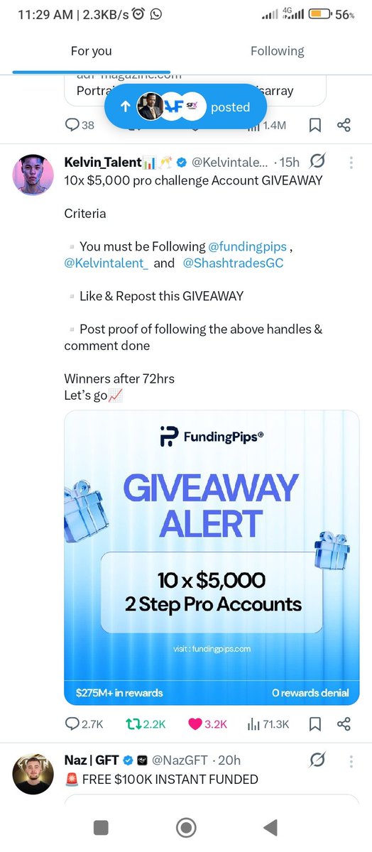 Murtala_Rb's tweet photo. @Kelvintalent_ @fundingpips @ShashtradesGC DONE https://t.co/GuqTpJvBC0