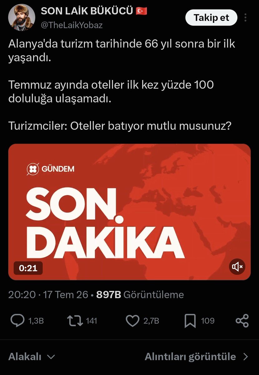 zartkan's tweet photo. @Slck100 Turizm bitti,emlak ve inşaatta bitti.araçlara ek vergi geliyor..günlük ortalama cumartesi pazar günü de dahil 1milyar dolar vergi toplanıyor,6 aylık bütçe açığı 50milyar dolar.sonuç belli değilmi https://t.co/rdnc0QEu5Y