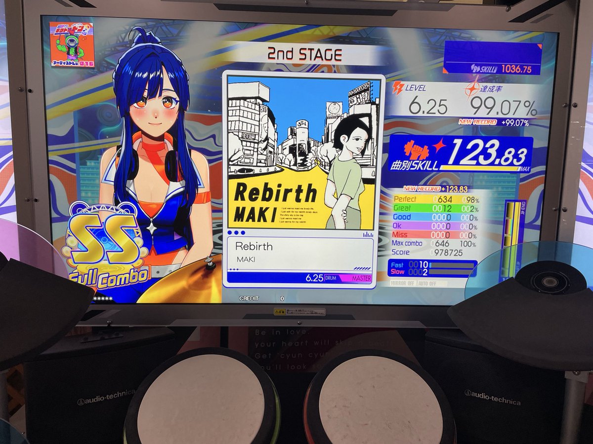 cantodeNadja's tweet photo. ｷﾞｬﾗｸｼｰｳｪｰﾌﾞﾃﾞﾙﾀくん、FAST/SLOWの文字が小さ(細)過ぎて判定合わせにいきづらい

って思ったけどXG筐体より精度よくてもう何もわからん https://t.co/ko646JoYUy